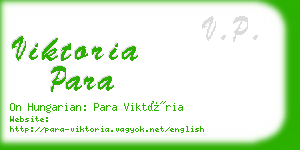 viktoria para business card